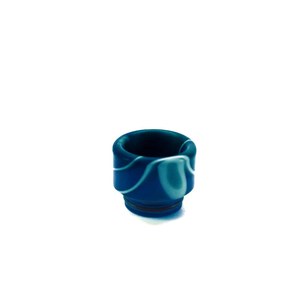 Acrylic Wide Bore 810 Drip Tip Dark Blue Swirl Drip Tips