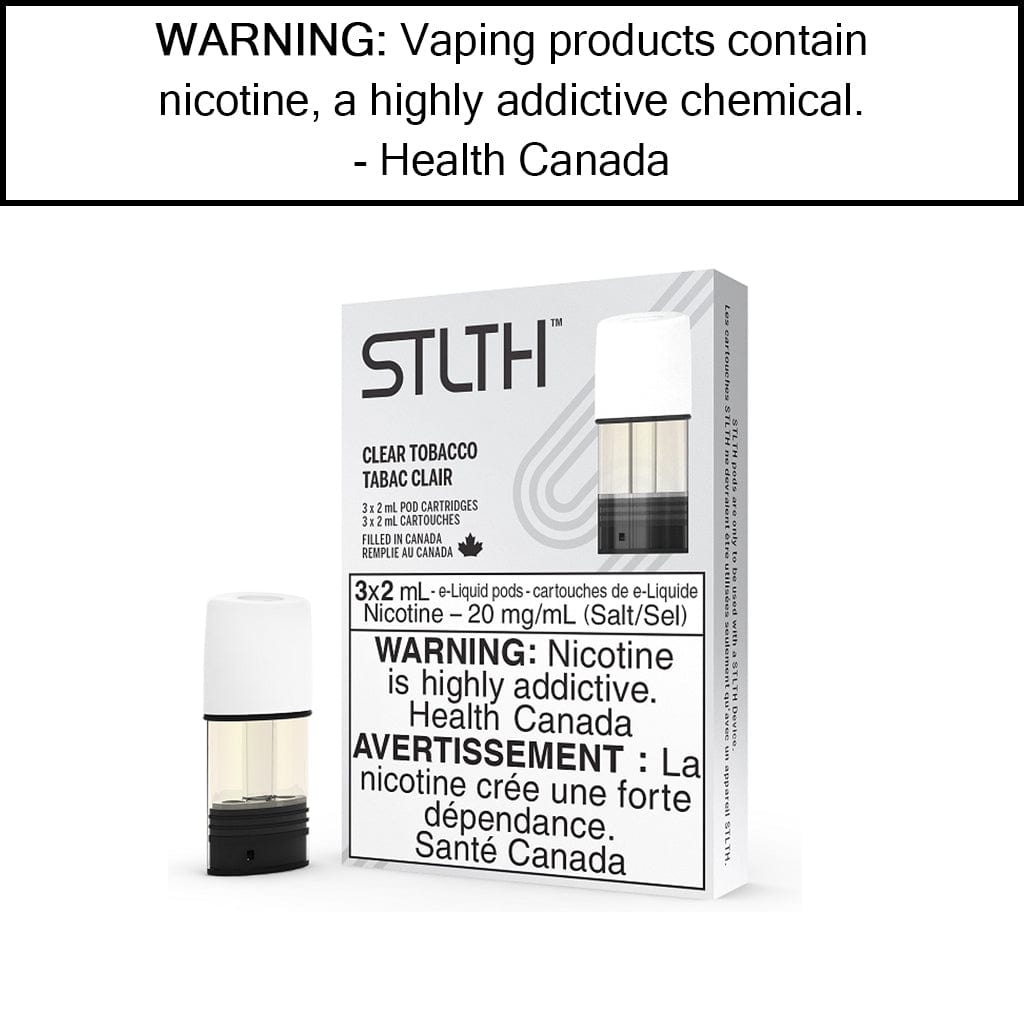 STLTH Pods Clear Tobacco Pre-Filled Pods