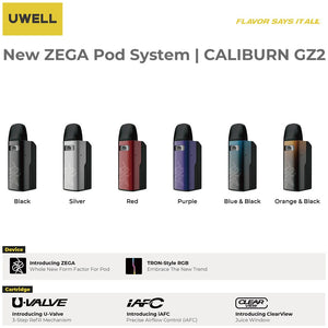 Uwell Caliburn GZ2 Pod Kit (CRC) Pod Systems