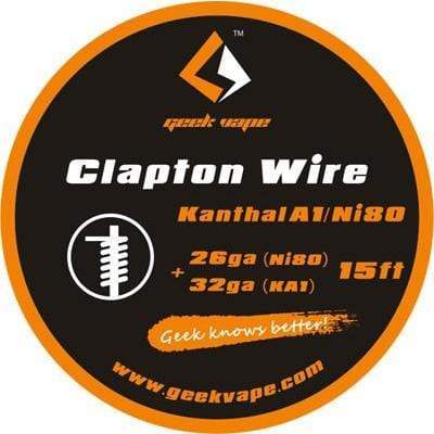Geekvape Kanthal Clapton Wire Ni80/Kanthal A1 26AWG(Ni80)+32AWG*15ft Wire