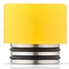TFV8 Resin + Stainless Steel Hybrid Wide Bore Drip Tip Yellow Drip Tips