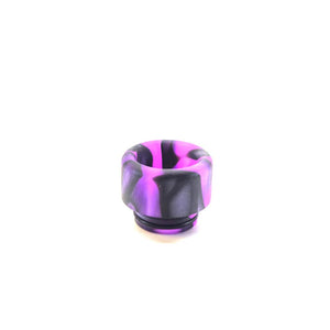 Acrylic 810 Wide Bore Drip Tip Purple Swirl Drip Tips
