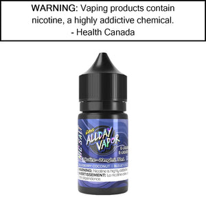 AllDay Vapor - Amped - Salt Blueberry Coconut 20MG Salt Based E-Liquids