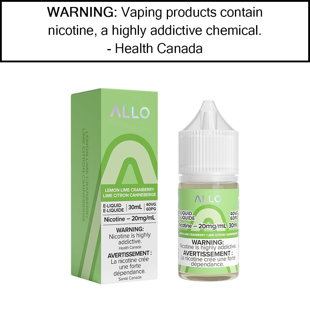 ALLO E-Liquid Salts Lemon Lime Cranberry - 20MG/ML Salt Based E-Liquids