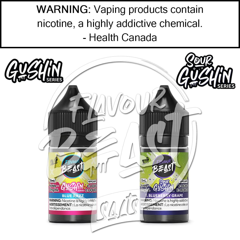 Flavour Beast Gushin & Sour Gushin - Salt Salt Based E-Liquids