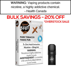 Flavour Beast Pods Pure Tobacco (Save 20% on 10+) Pre-Filled Pods