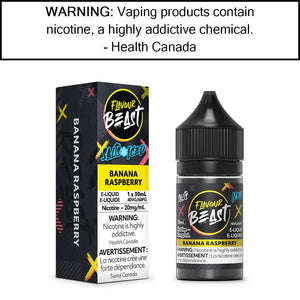 Flavour Beast - Salt Banana Raspberry - Iced - 20MG/ML Salt Based E-Liquids