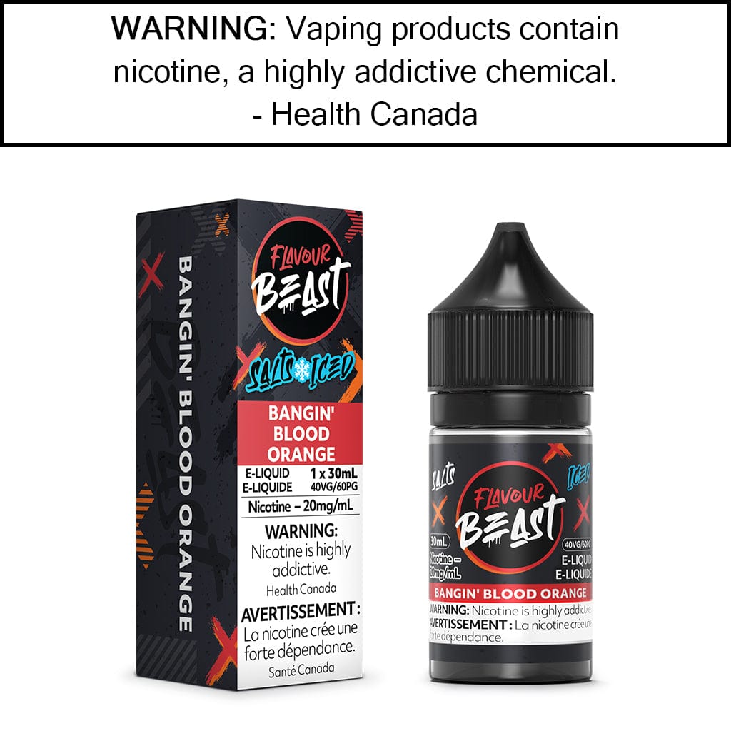 Flavour Beast - Salt Bangin' Blood Orange - Iced - 20MG/ML Salt Based E-Liquids