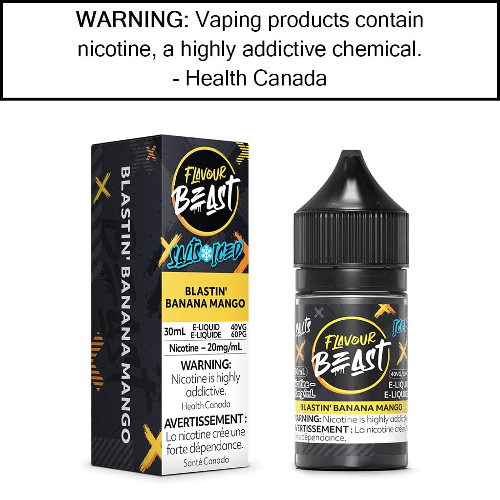 Flavour Beast - Salt Blastin Banana Mango - Iced - 10MG/ML Salt Based E-Liquids