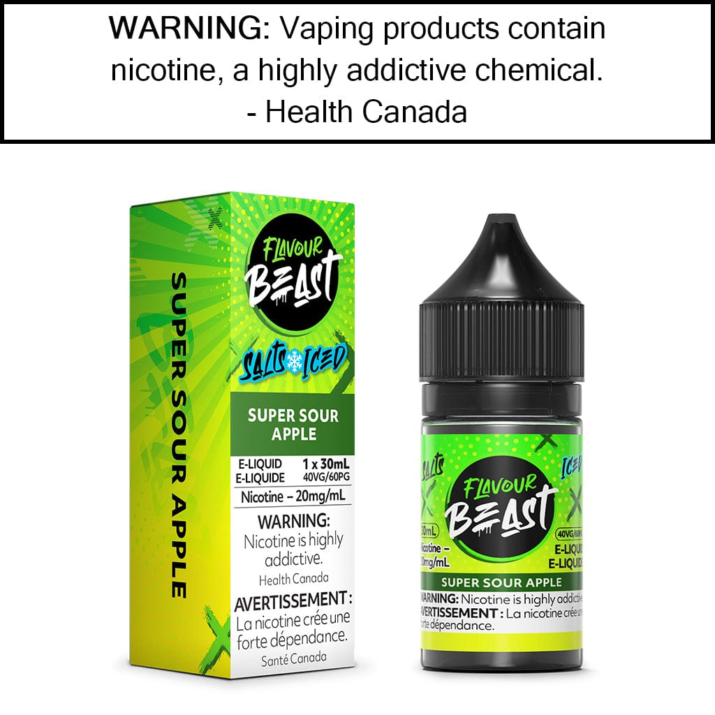 Flavour Beast - Salt Super Sour Apple - 20MG/ML Salt Based E-Liquids