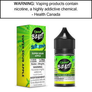 Flavour Beast - Salt Super Sour Apple - 20MG/ML Salt Based E-Liquids