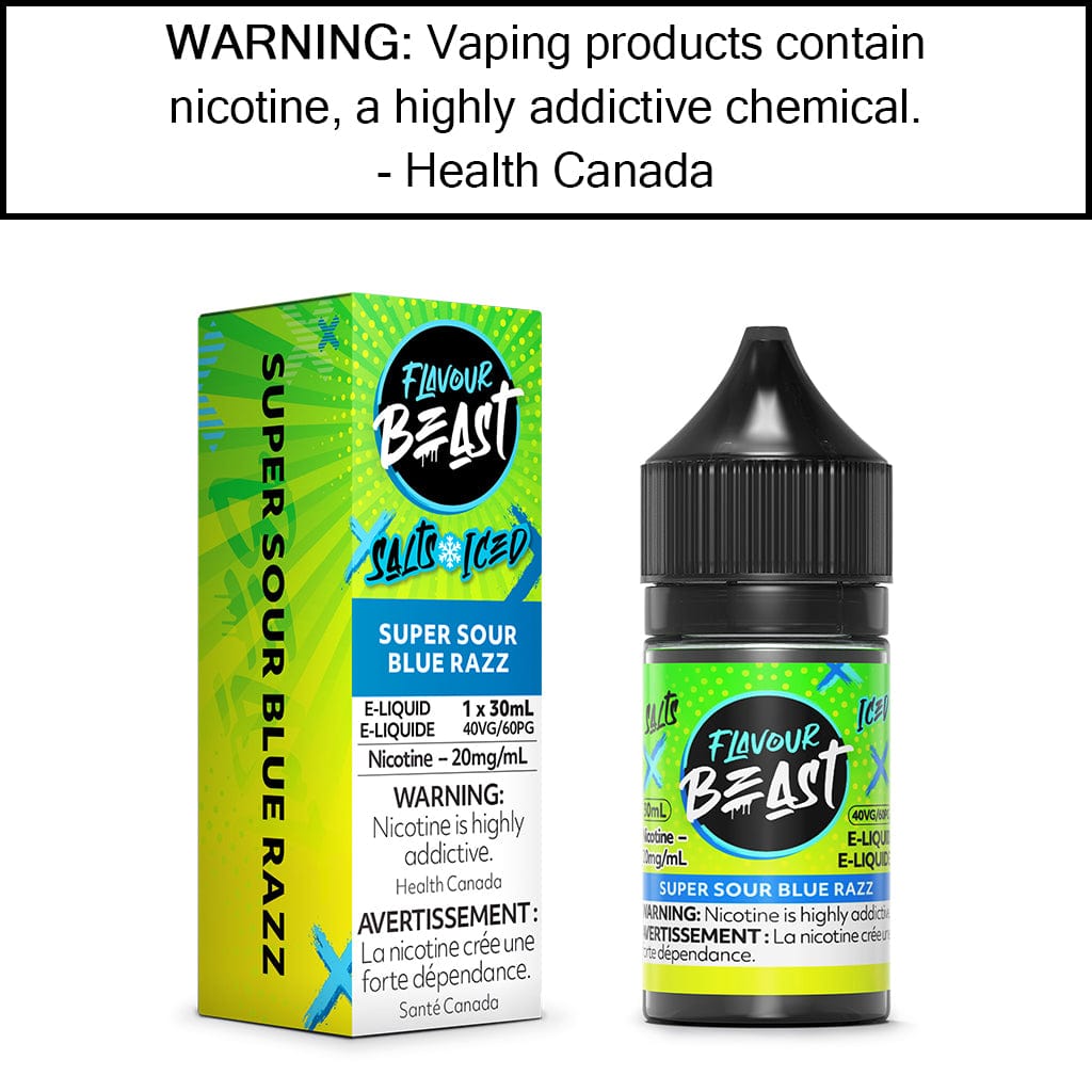Flavour Beast - Salt Super Sour Blue Razz - 20MG/ML Salt Based E-Liquids