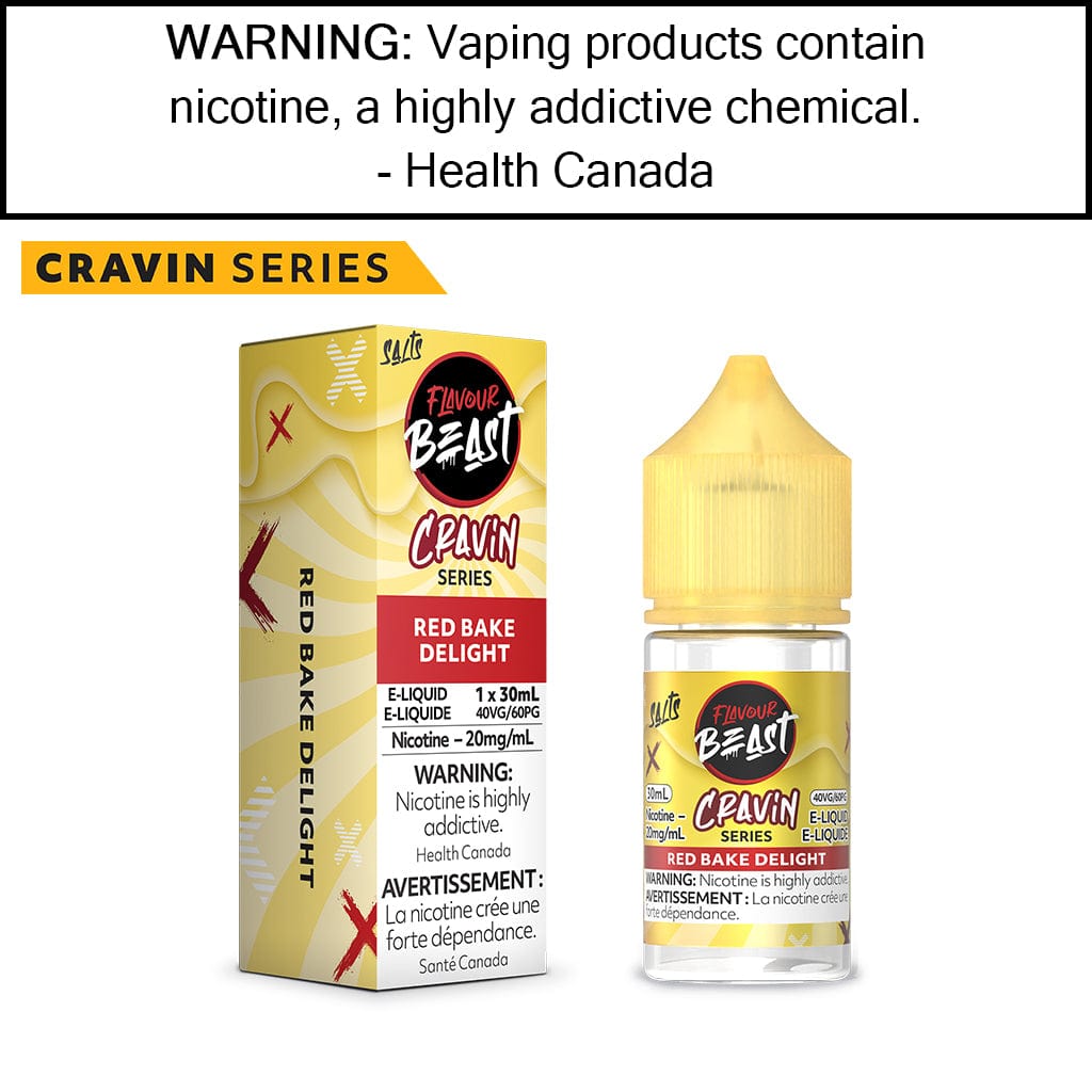 Flavour Beast Unleashed Cravin - Salt Red Bake Delight - 20MG/ML Salt Based E-Liquids