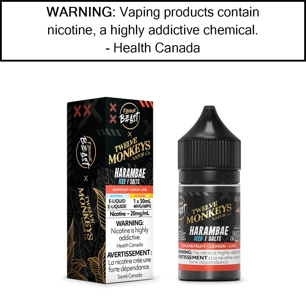 Flavour Beast X 12 Monkeys - Salt Hakuna - Iced - 20MG/ML Salt Based E-Liquids