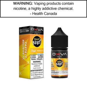 Flavour Beast X OXVA - Salt Fresh Mango - Iced - 20MG/ML Salt Based E-Liquids