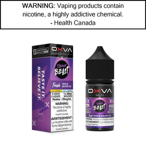 Flavour Beast X OXVA - Salt Fresh Triple Grape - Iced - 20MG/ML Salt Based E-Liquids