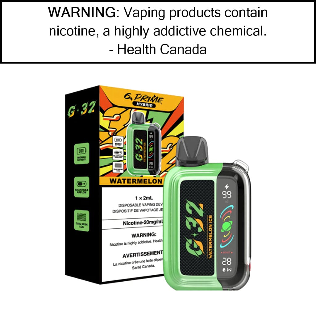 G-Prime 32K | Disposable 20 mg/mL | VAPE - All Day Vapes G-Prime 32K | Disposable 20 mg/mL | VAPE - All Day Vapes