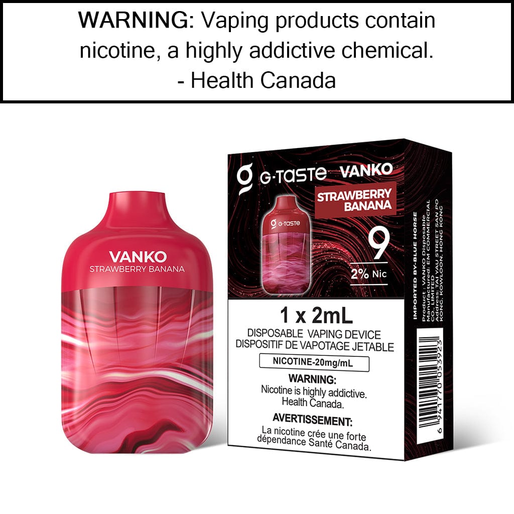 G-Taste Vanko - Disposable Strawberry Banana - 20MG/ML Disposable