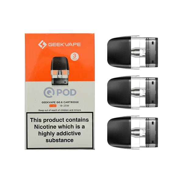Geekvape Q Replacement Pods (CRC) 0.6ohm (18W-25W) Replacement Pods