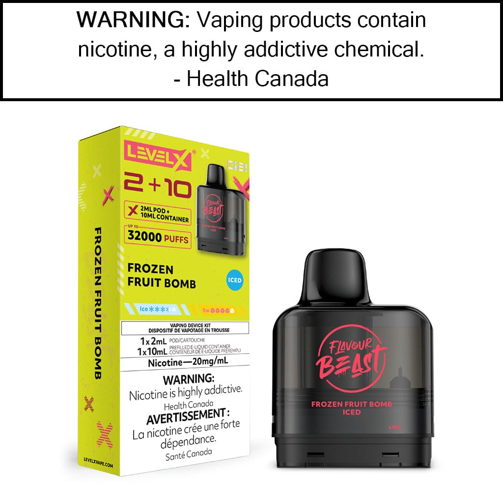 Level X G2 2+10mL Flavour Beast Pods Frozen Fruit Bomb - Iced Pre-Filled Pods