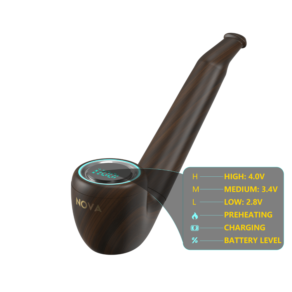 Nova | Pipe Mod - Herbal | 510 Battery | All Day Vapes Nova | Pipe Mod - Herbal | 510 Battery | All Day Vapes