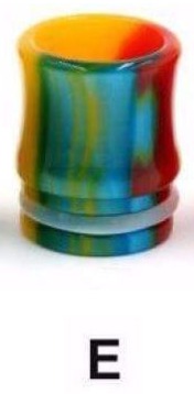 Resin Glossy 810 Mouth Pieces Tapered Wide Bore / E Drip Tips