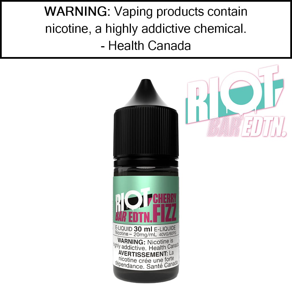 RIOT BAR Salts 30ML by Riot Squad Cherry Fizz 10MG/ML Salt Based E-Liquids