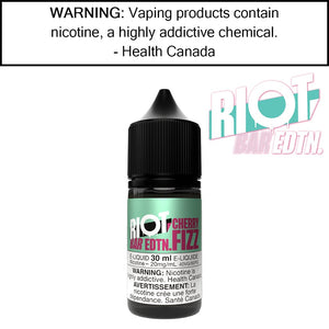 RIOT BAR Salts 30ML by Riot Squad Cherry Fizz 10MG/ML Salt Based E-Liquids