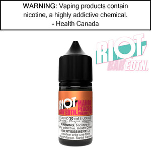 RIOT BAR Salts 30ML by Riot Squad Mango Peach Pineapple 10MG/ML Salt Based E-Liquids