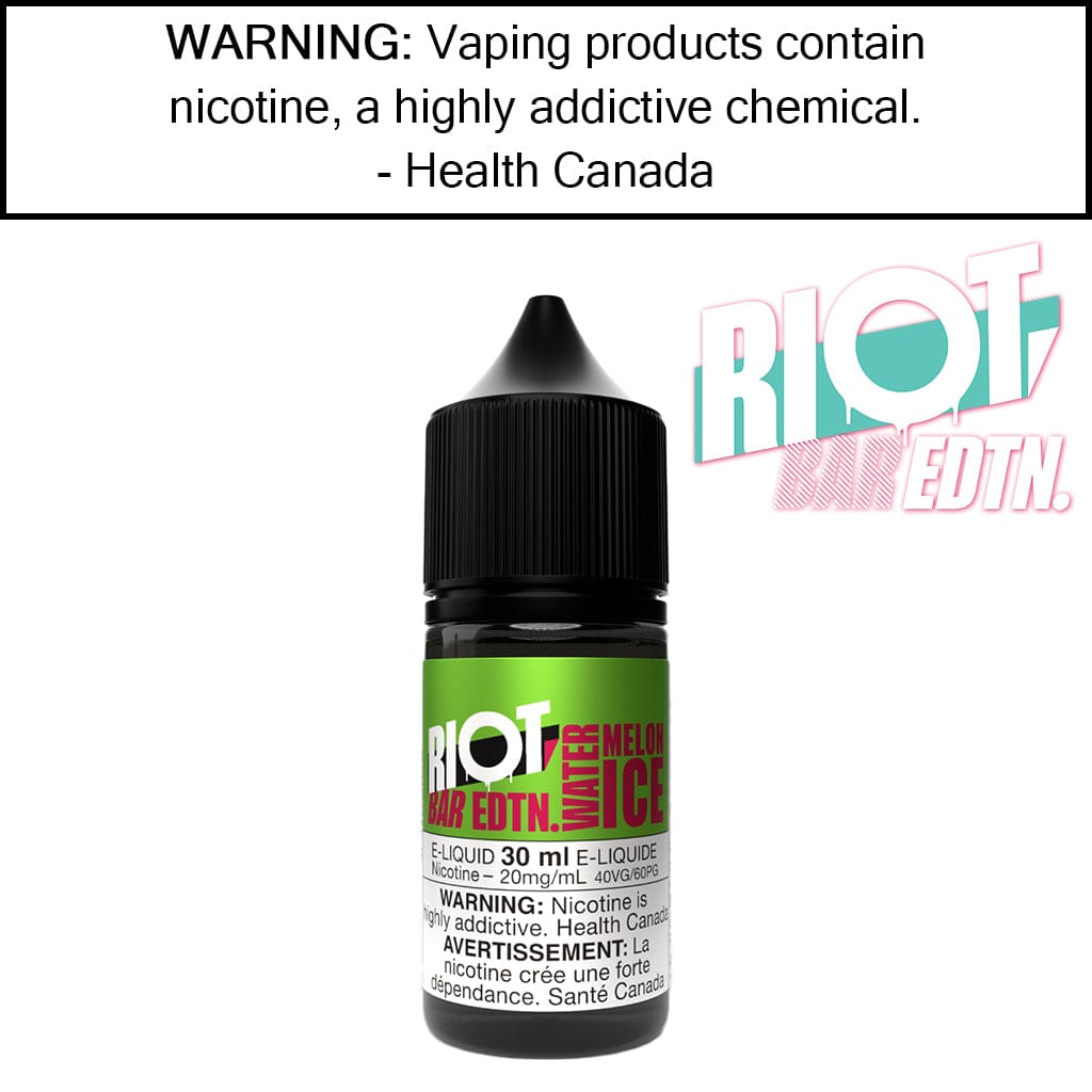 RIOT BAR Salts 30ML by Riot Squad Watermelon Ice 10MG/ML Salt Based E-Liquids