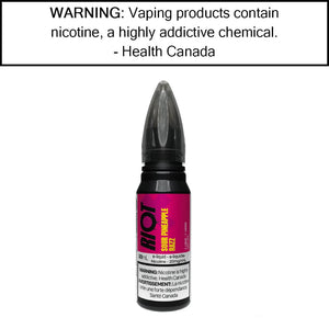 Riot X - Salt Sour Pineapple Razz 10mg/mL Salt Based E-Liquids