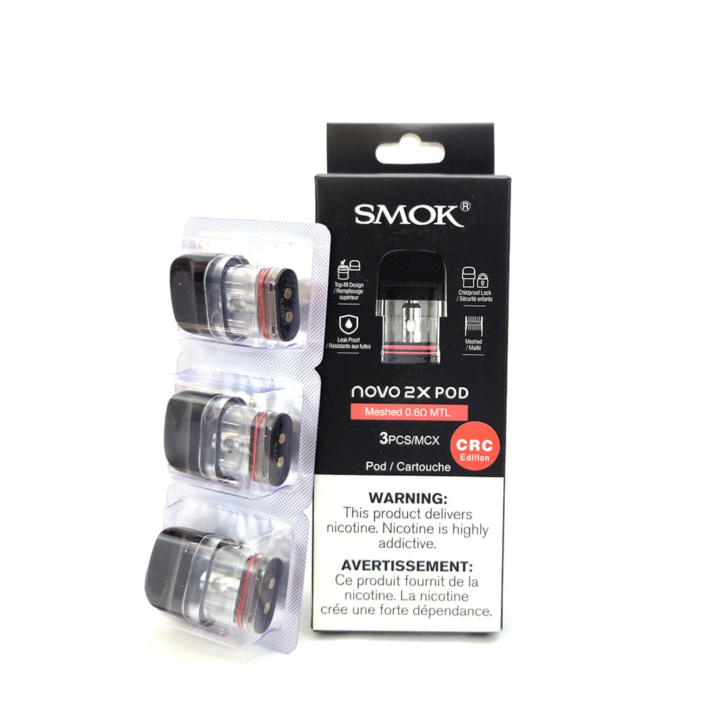 Smok Novo Pod Meshed 0.6 SMOK | Novo 2X MTL Mesh - Replacement Pods (CRC) Smok Novo Pod Meshed 0.6 SMOK | Novo 2X MTL Mesh - Replacement Pods (CRC)