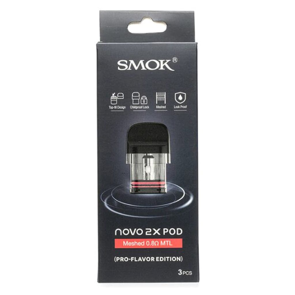 Smok Novo 2X MTL Mesh Replacement Pods (CRC) 0.8 ohm MTL Meshed Replacement Pods