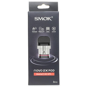 Smok Novo 2X MTL Mesh Replacement Pods (CRC) 0.9 ohm MTL Meshed Replacement Pods