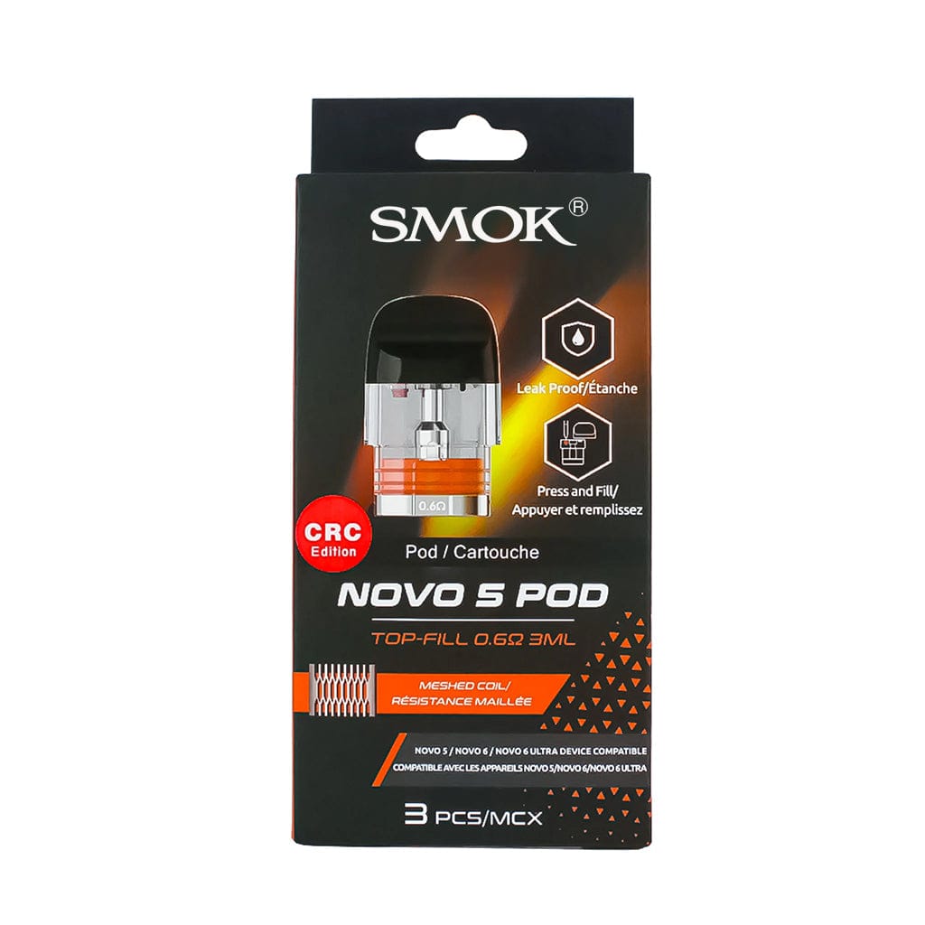 SMOK NOVO 5 Replacement Pods (CRC) 0.7ohm Mesh Replacement Pods