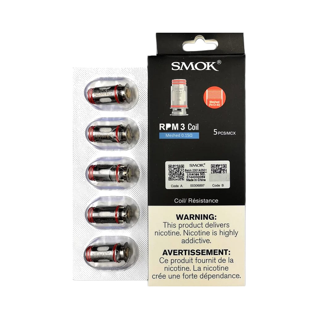 SMOK RPM3 Replacement Coils 0.15ohm Mesh (40W-80W) Replacement Coils