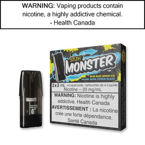 STLTH Monster Pods Blue Razz Lemon Ice Pre-Filled Pods