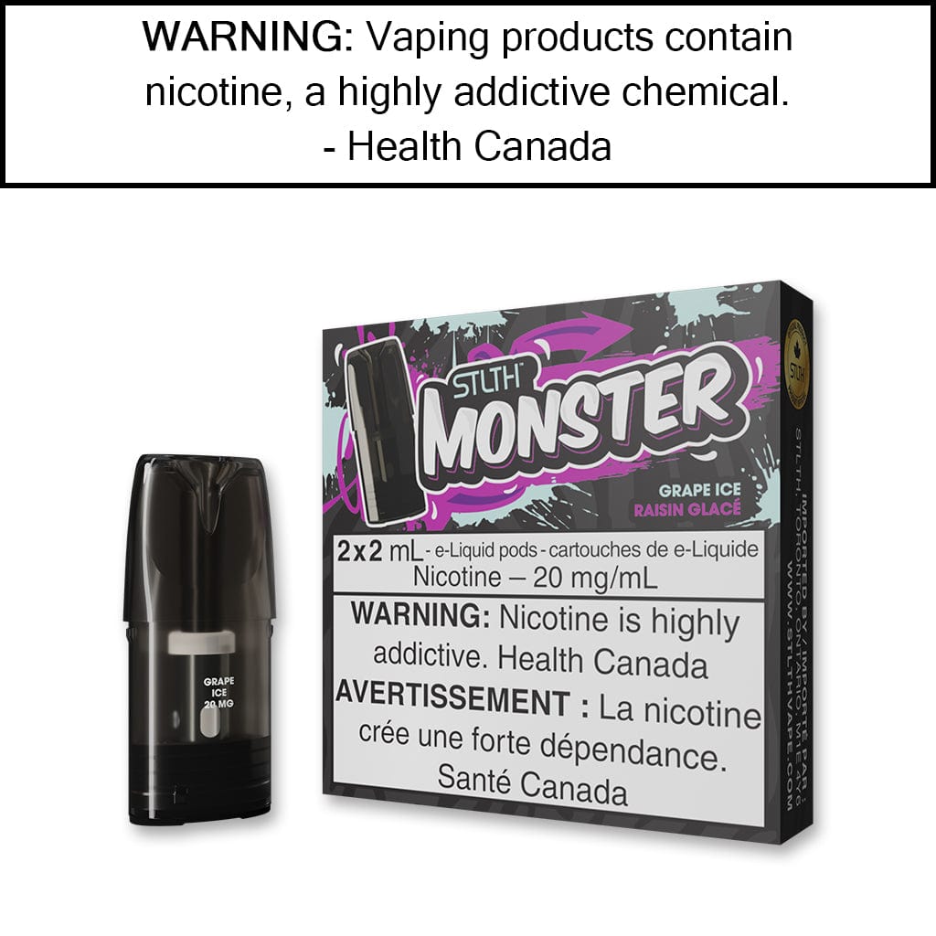 STLTH Monster Pods Grape Ice Pre-Filled Pods