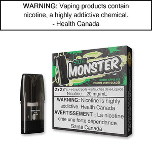 STLTH Monster Pods Green Apple Ice Pre-Filled Pods