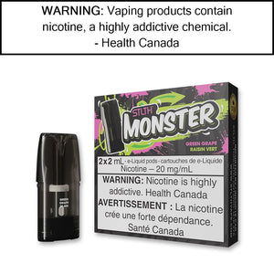 STLTH Monster Pods Green Grape Pre-Filled Pods