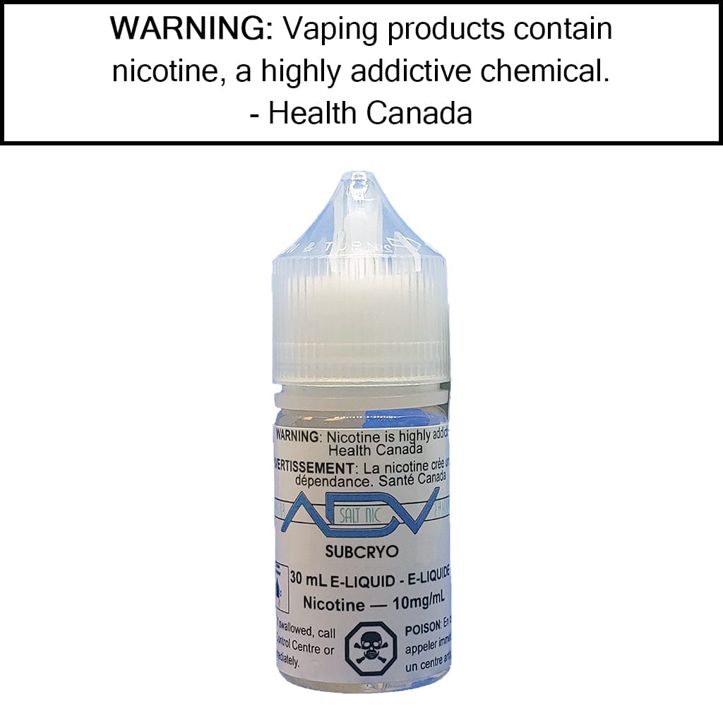 SubCryo - ADV BLENDZ 0.1 MG Regular Nicotine House E-Liquids