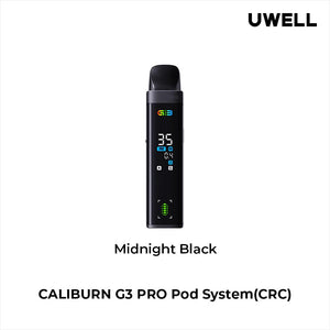 Uwell Caliburn G3 Pro Pod Kit (CRC) Midnight Black Pod Systems
