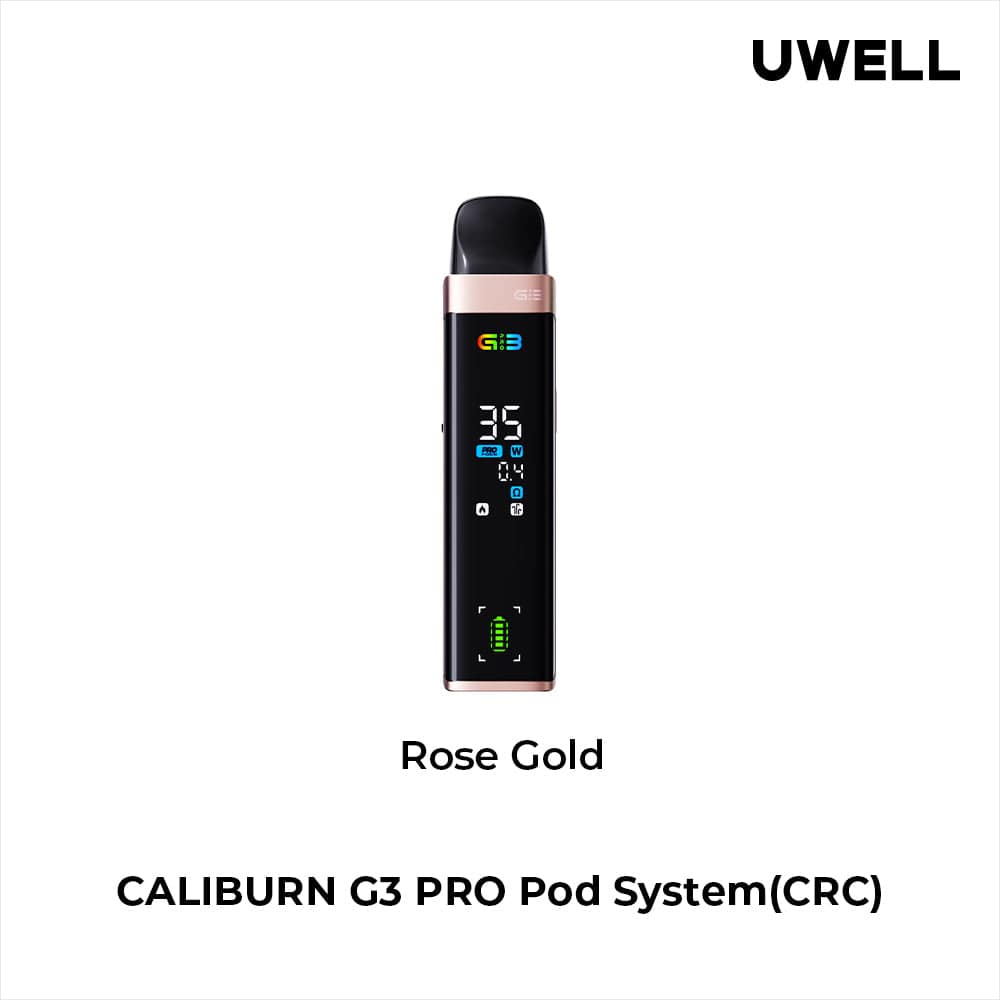 Uwell Caliburn G3 Pro Pod Kit (CRC) Rose Gold Pod Systems