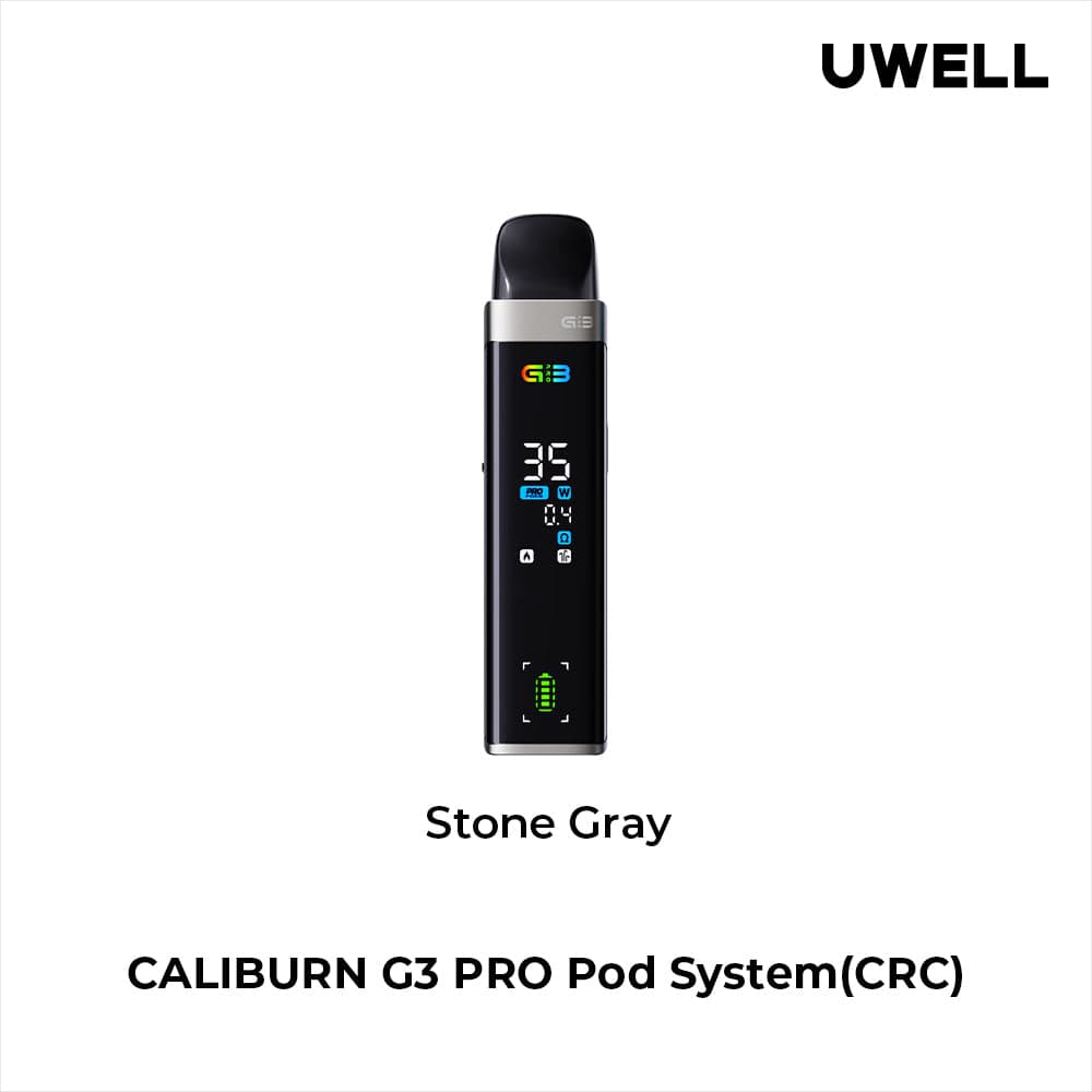 Uwell Caliburn G3 Pro Pod Kit (CRC) Stone Grey Pod Systems