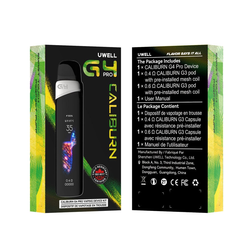 Uwell Caliburn G4 Pro Pod Kit (CRC) Stripe Black Pod Systems