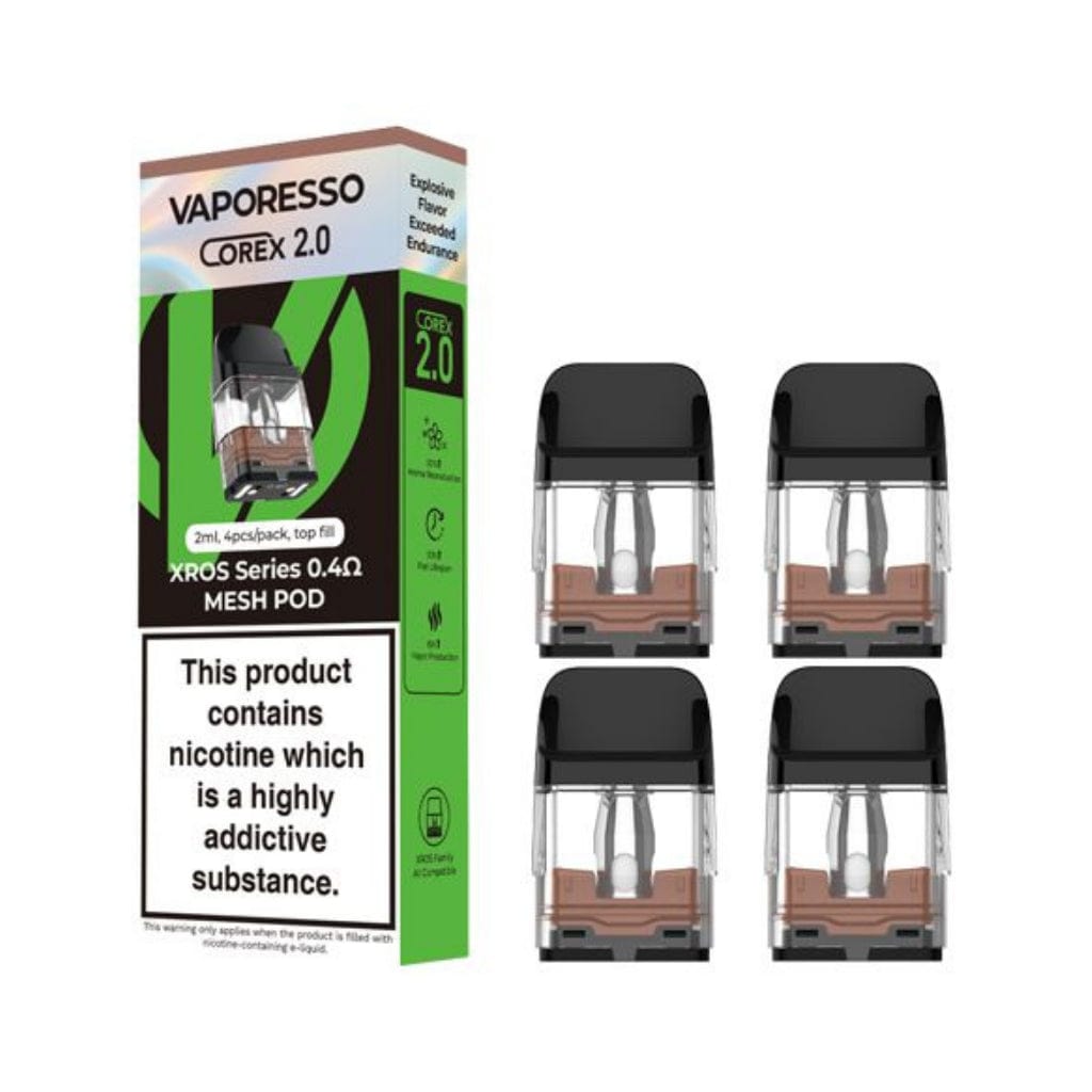 Vaporesso | XROS COREX 2.0 - 4-Pack of Replacement Pods | All Day Vapes Vaporesso | XROS COREX 2.0 - 4-Pack of Replacement Pods | All Day Vapes