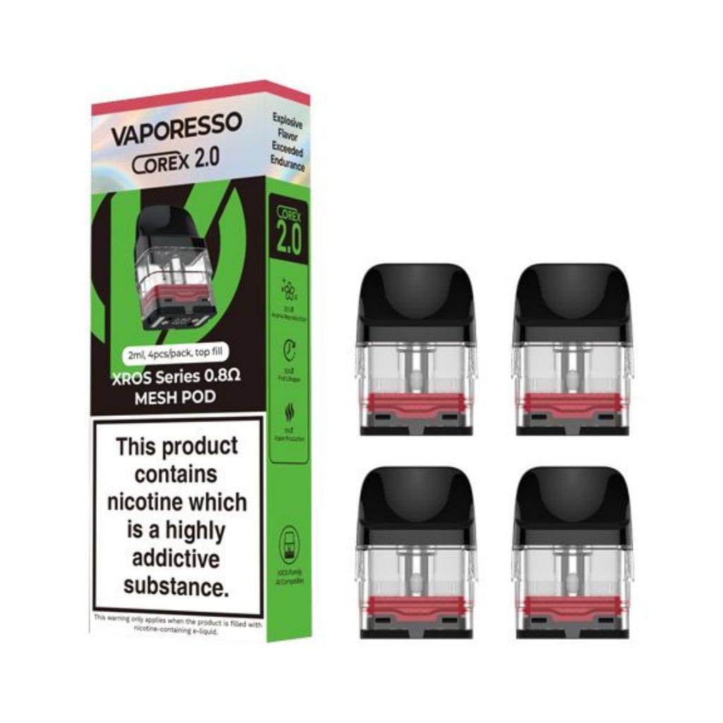 Vaporesso | XROS COREX 2.0 - 4-Pack of Replacement Pods | All Day Vapes Vaporesso | XROS COREX 2.0 - 4-Pack of Replacement Pods | All Day Vapes