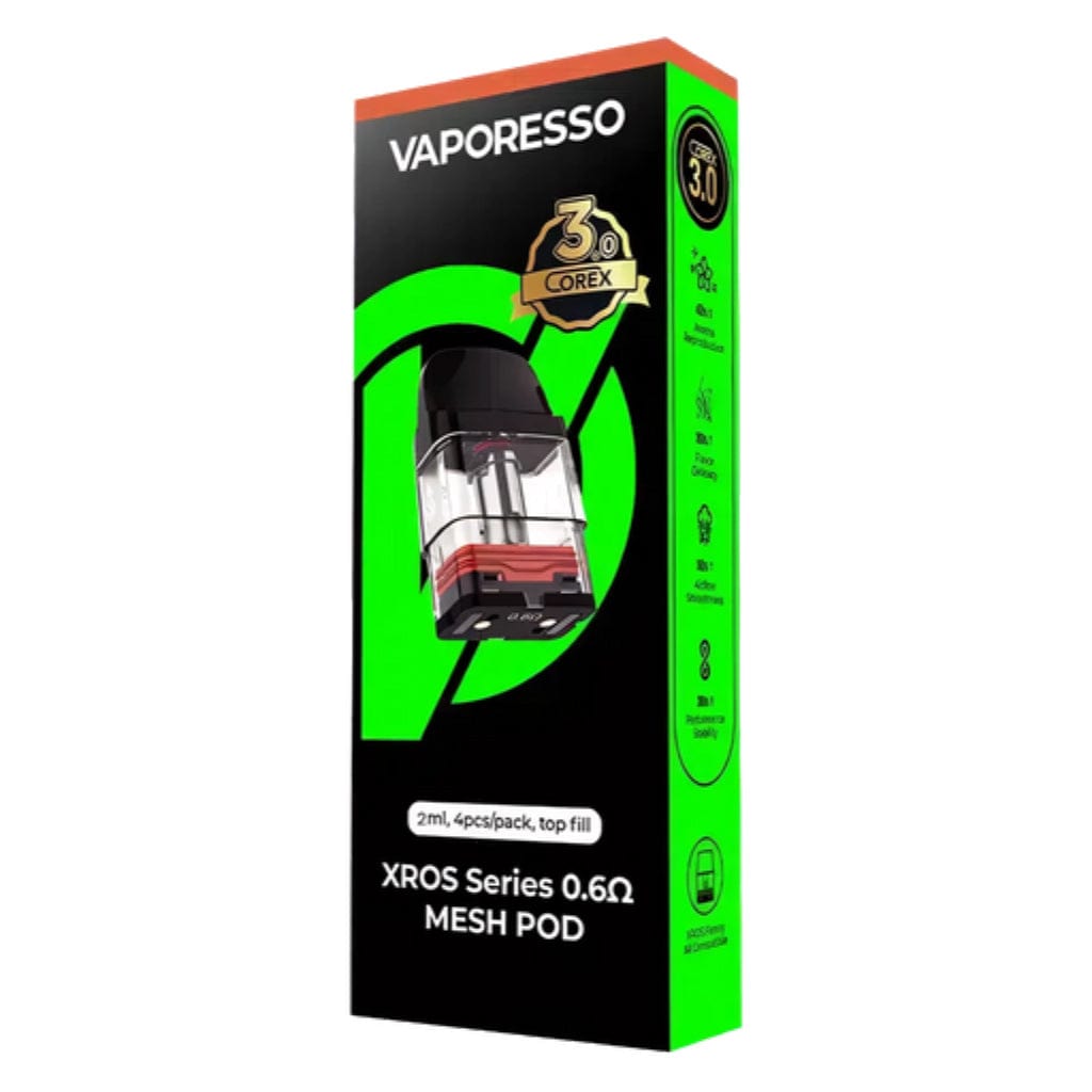 Vaporesso XROS Corex 3.0 Replacement Pods 4-Pack (CRC) 0.6ohm (21W) Replacement Pods