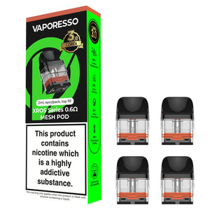 Vaporesso XROS Corex 3.0 Replacement Pods 4-Pack (CRC) 0.6ohm (21W) Replacement Pods