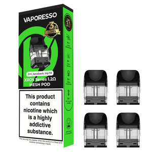 Vaporesso XROS Corex 3.0 Replacement Pods 4-Pack (CRC) 1.2ohm (10W)(Currently Unavailable) Replacement Pods